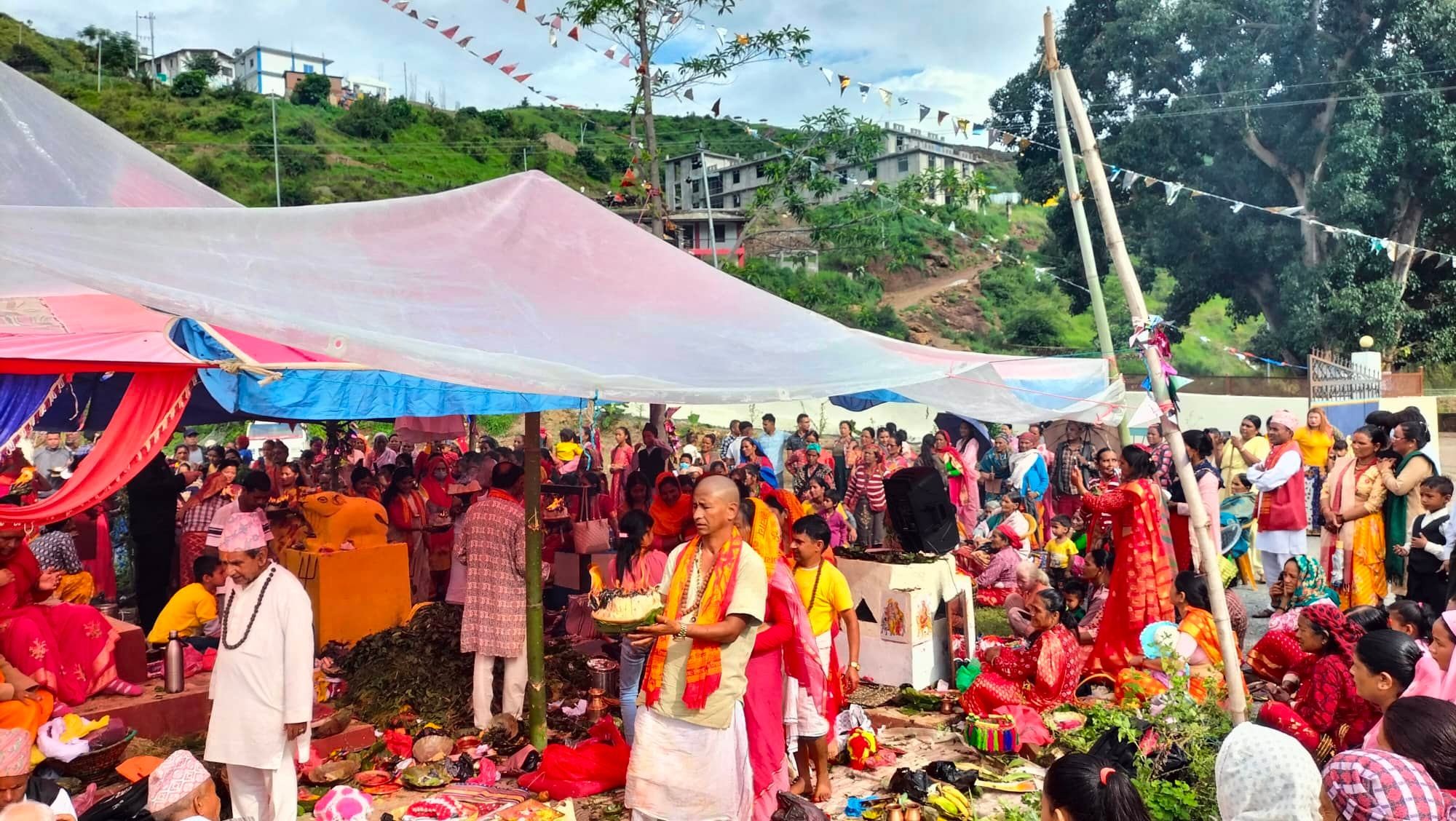 पुण्य प्राप्तीका लागि रुकुमकोटमा गरिएको महारुद्री सम्पन्न