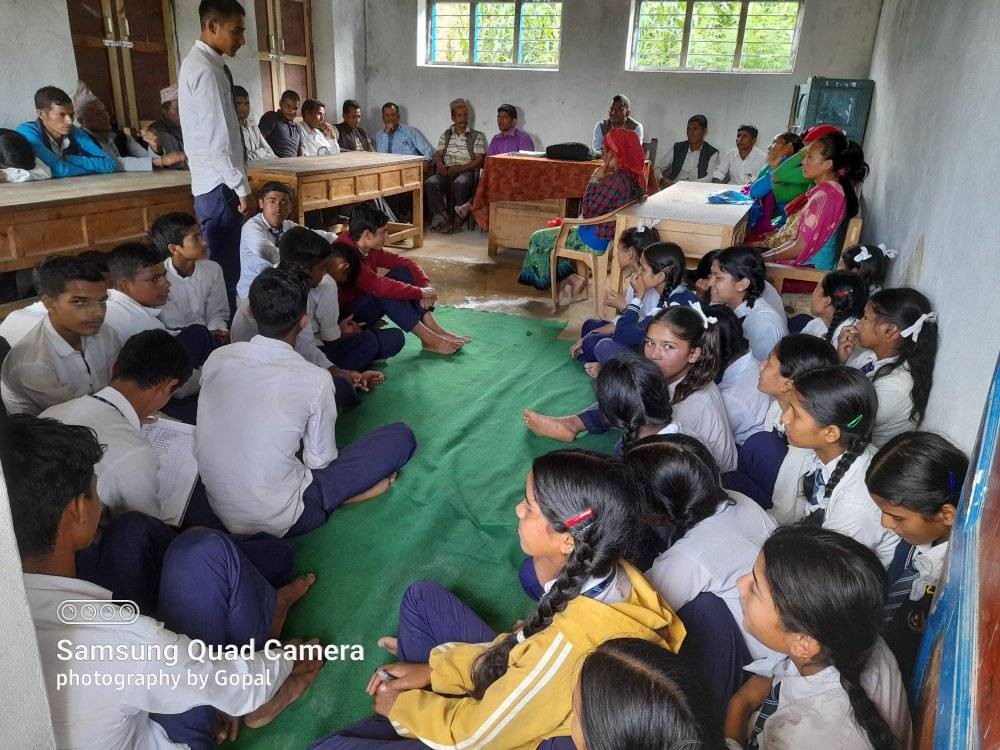 सरस्वती माविले प्रत्येक महिना उत्कृष्ट अभिभावक, शिक्षक र विद्यार्थी घोषणा गर्ने