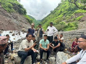 आठविसकोट १० मा तीन घर र दुई घट्टमा क्षती, नगर प्रमुखद्वारा अनुगमन