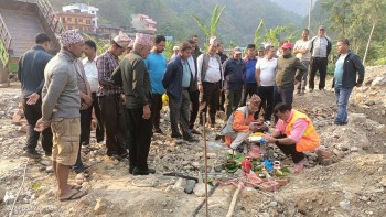 सोलाबाङमा नगर अस्पताल भवन निर्माण हुँदै 