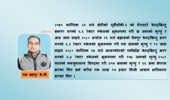 विपद्‍ पश्चात्‌को पुनर्निर्माणमा भएको विलम्ब र अबको निकास