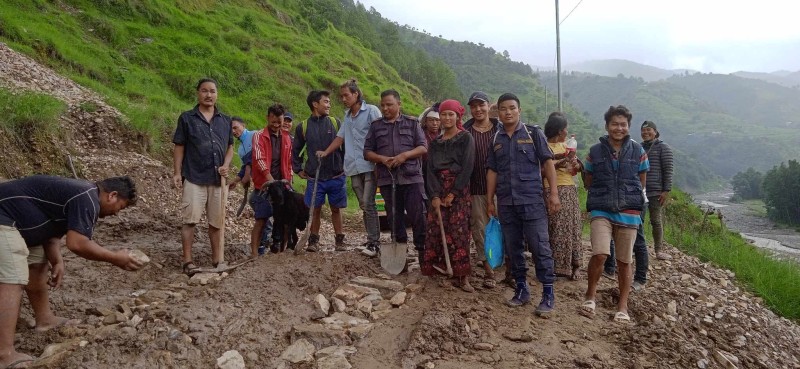 सहिदमार्गको उग्रिबाङ र भुर्तिबाङ खण्ड सुचारु